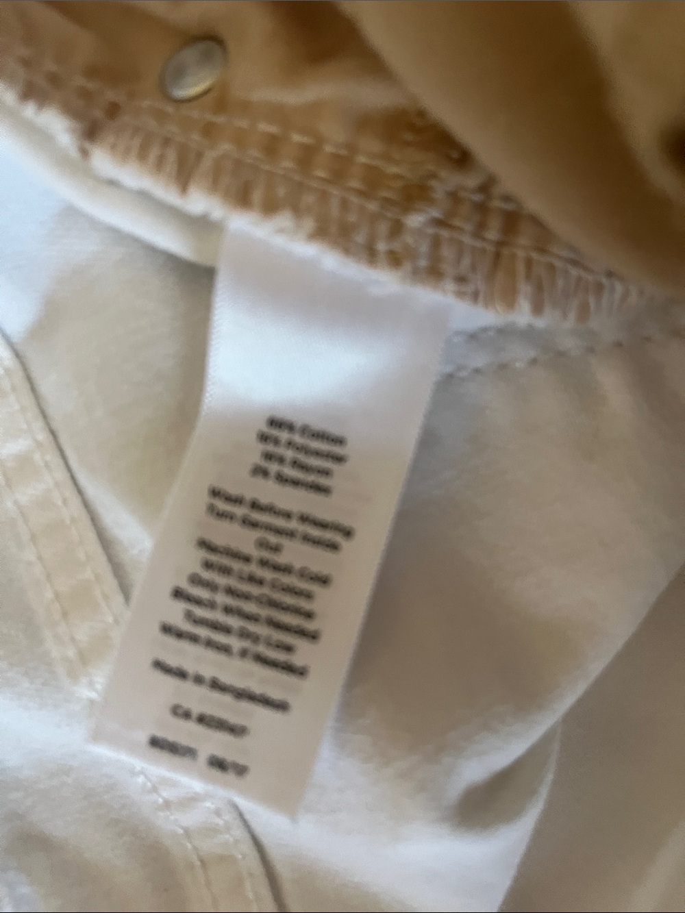 Talbots White Cropped Button-Hem Pants - Picture 5 of 8